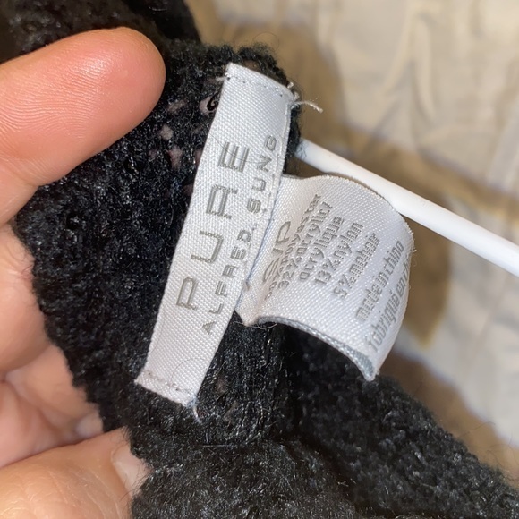 Ladies Alfred sung PURE black sweater sparkles size S - Picture 6 of 6